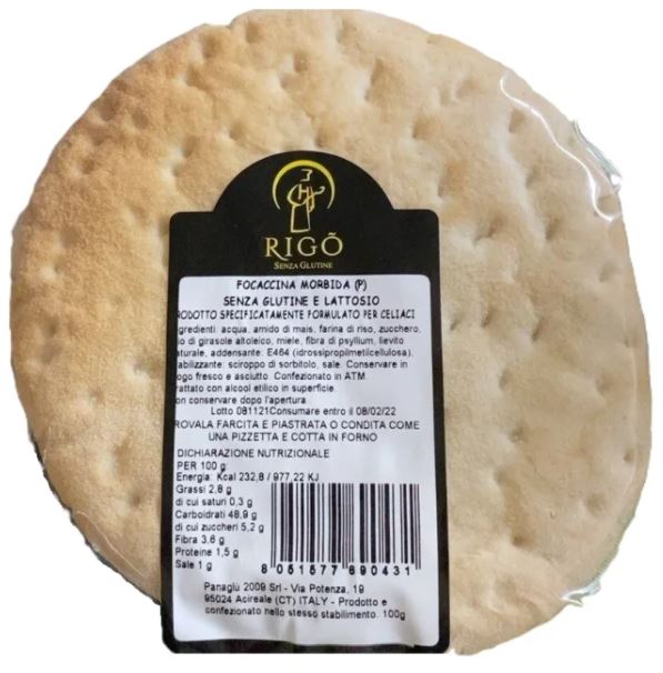 Rigo' focaccina morbida 100 g