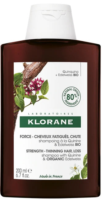 KLORANE - shampoo chinina-stella alpina bio 400 ml