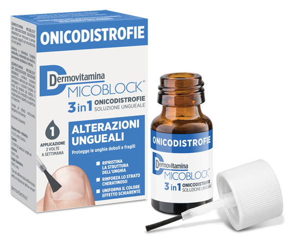 Dermovitamina micoblock 3 in 1 onychodystrophies nail alterations 7 ml