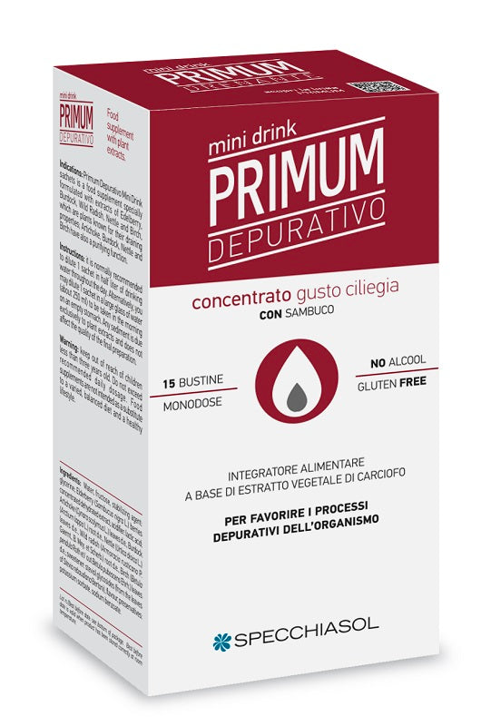 Primum minibebida purificante de cereza 15 sticks de 10 ml