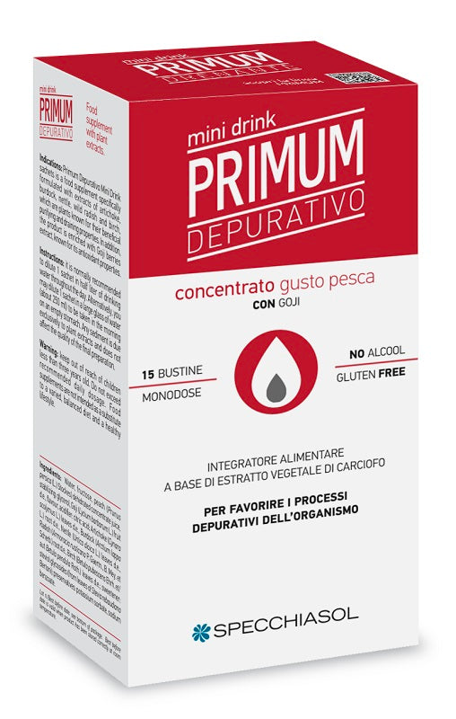 Primum purifying peach minidrink 15 sticks of 10 ml