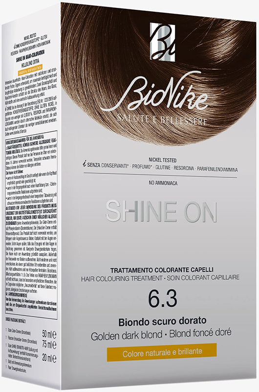 BIONIKE - Shine On colorazione permanente biondo scuro dorato 6.3