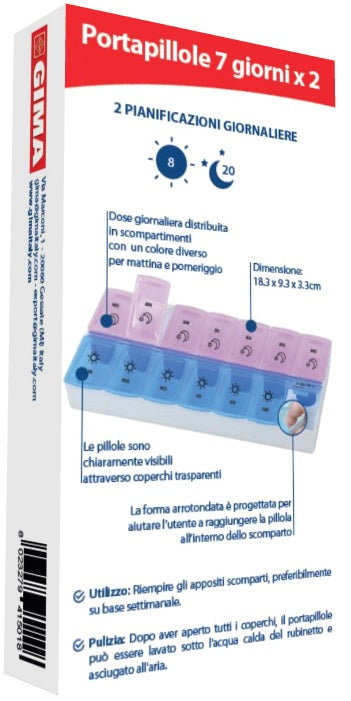 Pastillero semanal de 7 días x 2