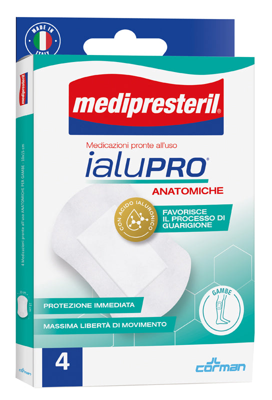 Medipresteril ialupro gambe 10x15 cm 4 pezzi