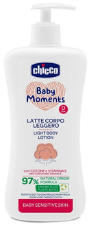 Chicco baby moments latte corpo sensitive leggero 500 ml