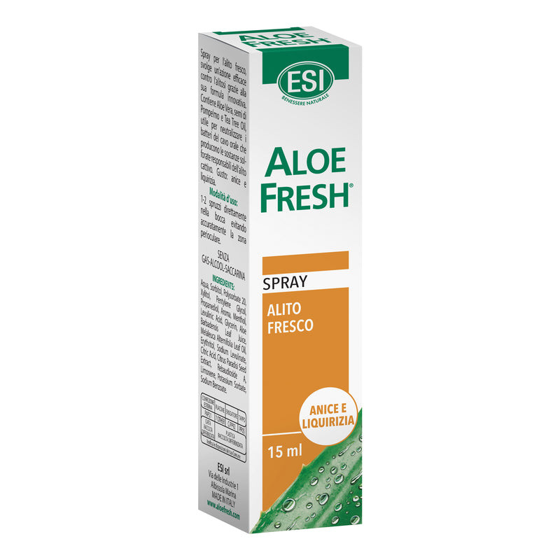 Esi aloe aliento fresco spray anís regaliz 15 ml