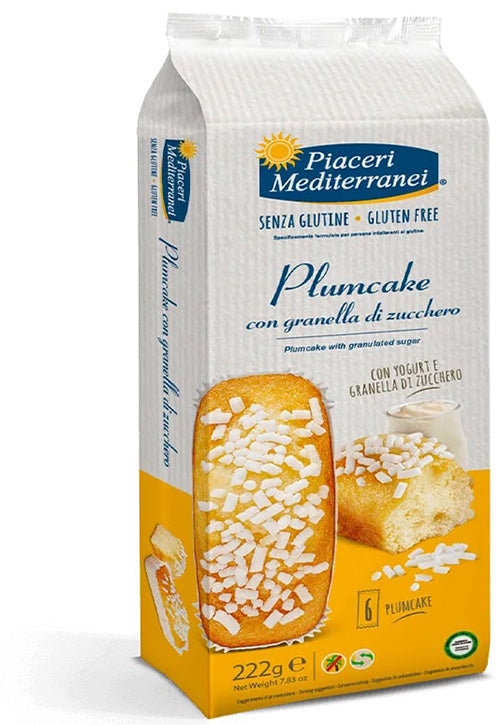 Mediterranean pleasures plumcake granella sugar 6 pieces 37 g