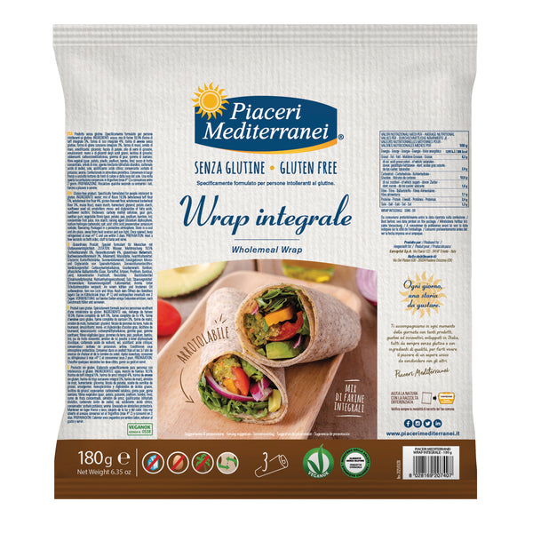 Piaceri mediterranei wrap integrale 3 x 60 g