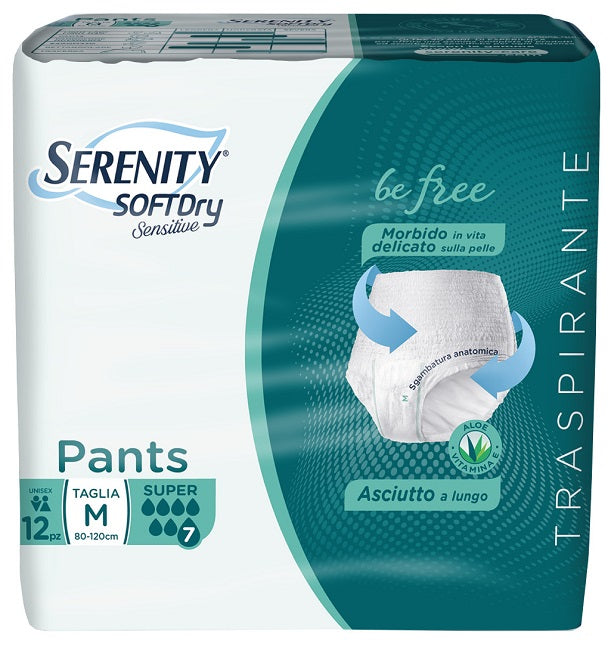 Serenity pants sd sensitive super m 12 pezzi