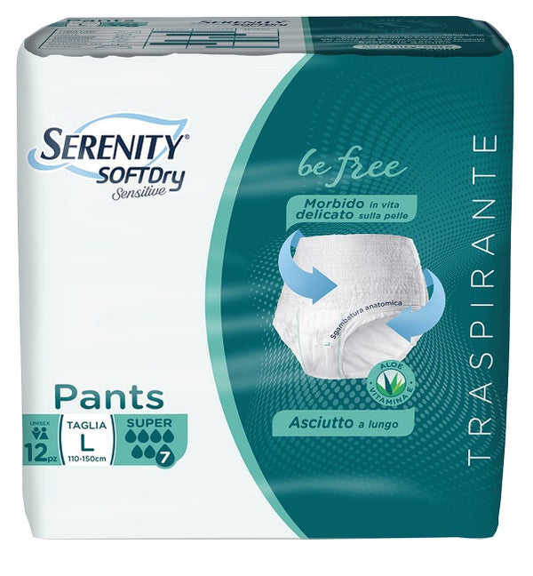 Serenity pants sd sensitive be free super l 12 pezzi