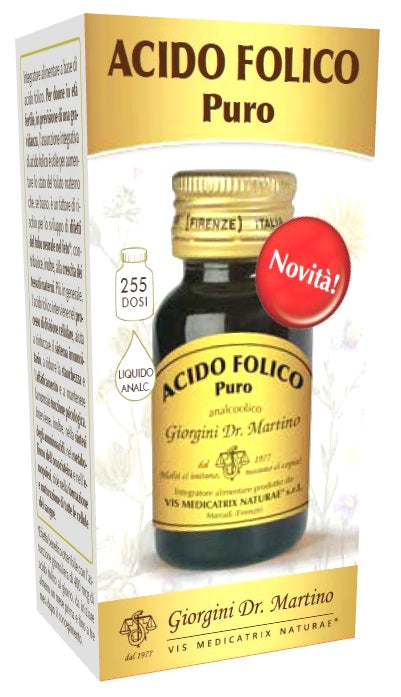 Acido folico puro liquido analcolico 30 ml