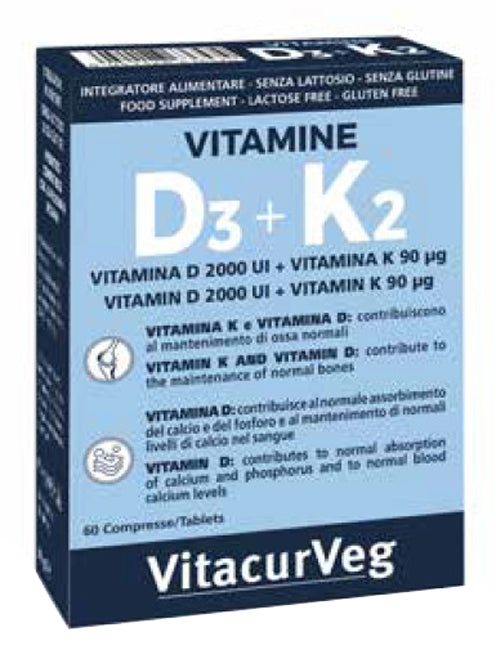 Vitamins d3+k2 60 tablets