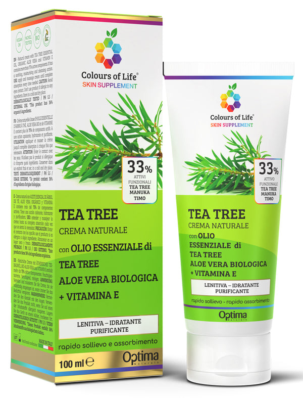 Colors of life suplemento para la piel árbol de té 33% crema 100 ml