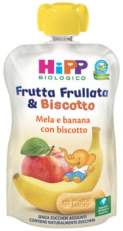 Hipp galleta de plátano y manzana con puré de frutas y galletas ecológico 90 g