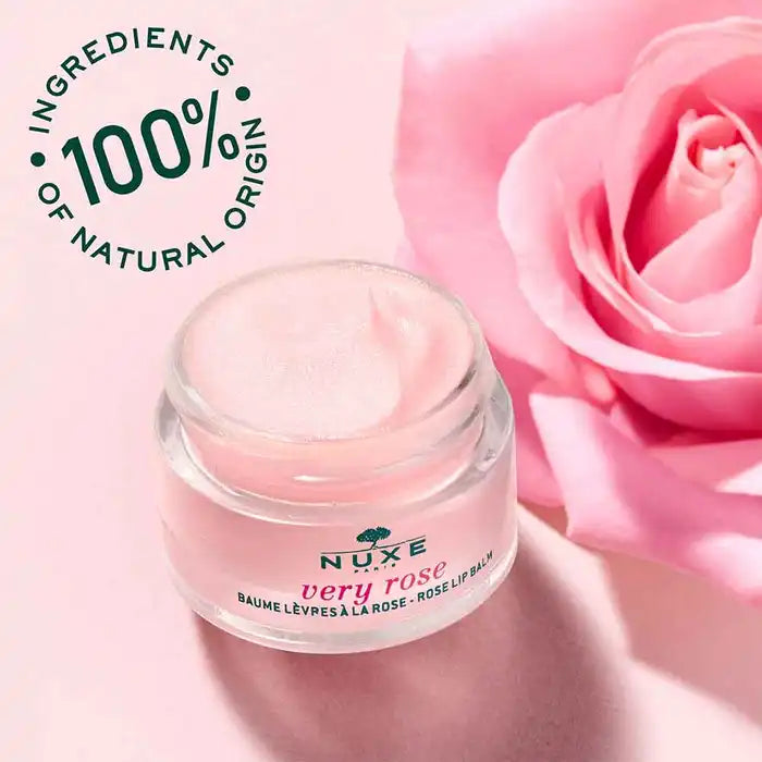 NUXE - Very Rose - balsamo labbra idratante illuminante alla rosa 15 g