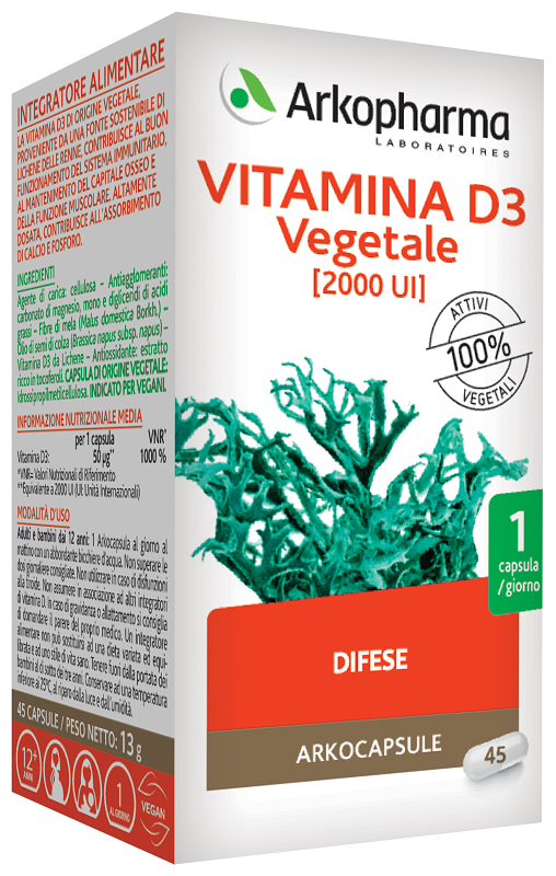 Arkocps vitamina d3 vegetale 45 capsule