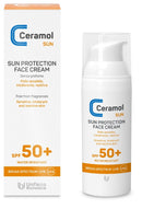 Ceramol sun protection face cream spf50+ 50 ml