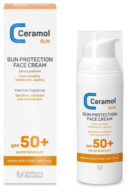 Ceramol sun protection face cream spf50+ 50 ml