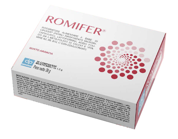 Romifer 30 chewable tablets orange flavour