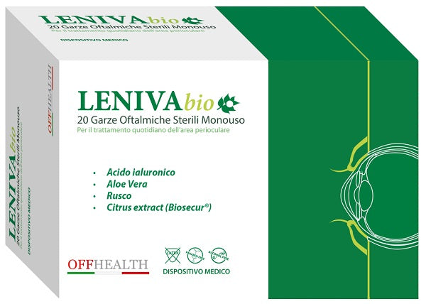 Garze oftalmiche leniva biosecur 20 pezzi