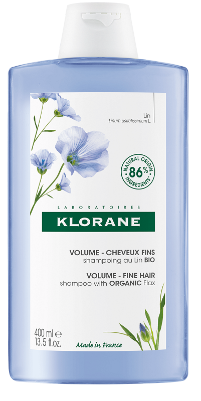 Klorane shampoo volume fine hair con lino 400 ml