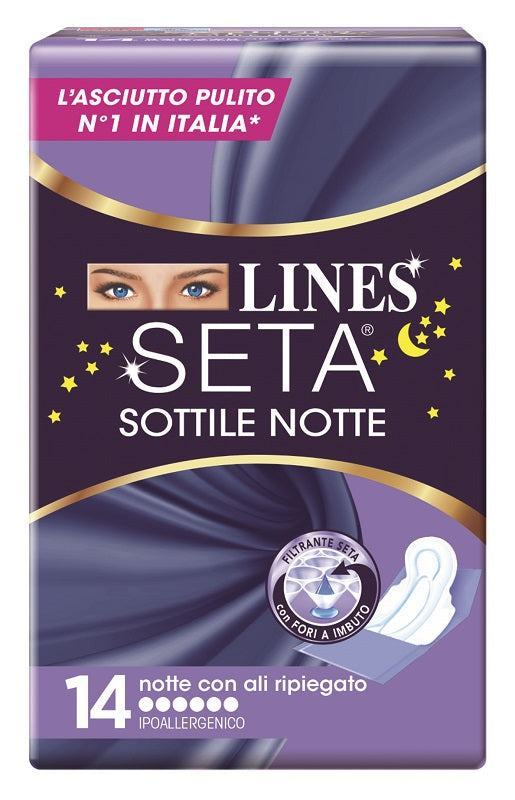 Lines seta sottile notte con ali 14 pezzi