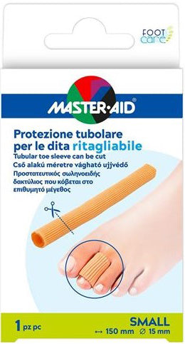 Master-aid cuidado de los pies protección tubular cortable 15 cm 15 mm pequeño c6