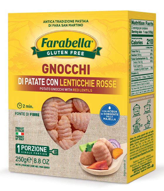 Farabella gnocchi potatoes and lentils 250 g