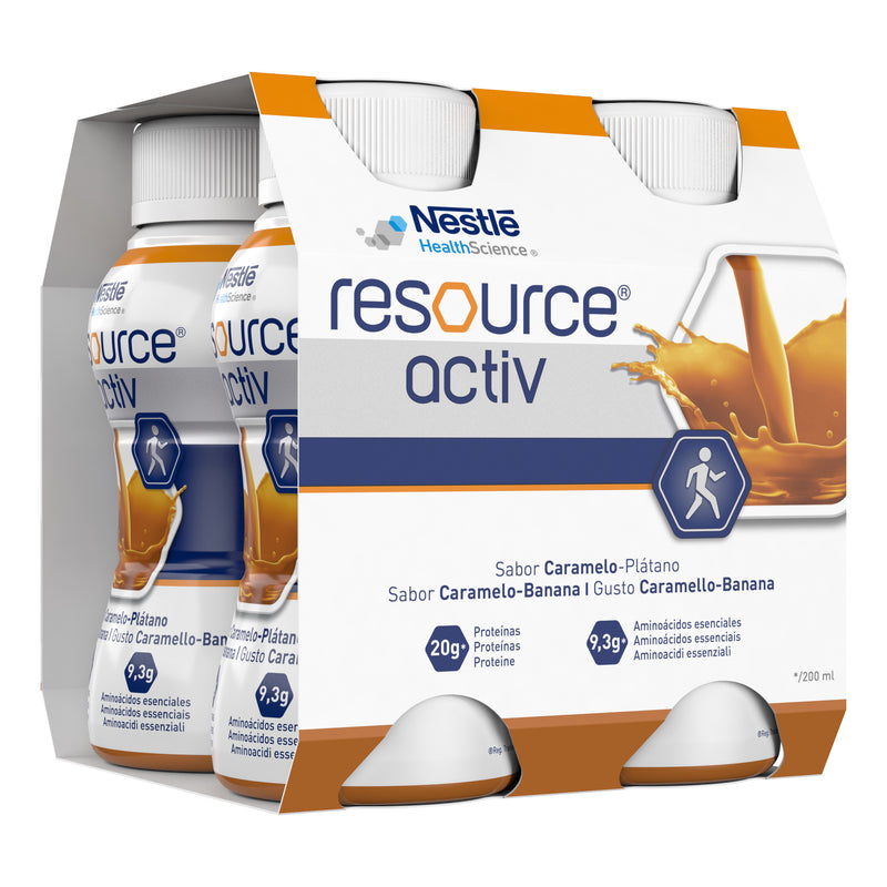 Resource activ caramelo plátano 4x200 ml