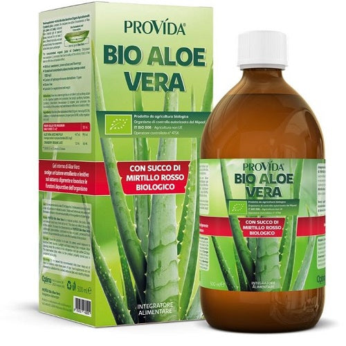 Provida bio aloe vera con succo di mirtillo rosso biologico 500 ml