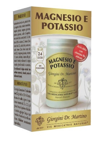 Magnesio e potassio polvere 180 g