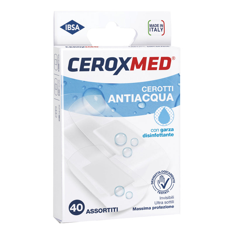 Cerotti antiacqua ceroxmed assortiti 40 pezzi