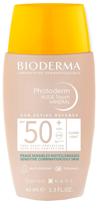 BIODERMA - Photoderm nude touch claire spf50+ 40 ml