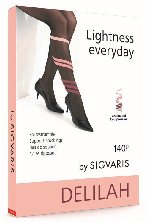 Sigvaris delilah 140 denari flat collant materna bronzo 3