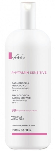 Vebix phytamin pelli sensibili bagnodoccia fisiologico 1000 ml