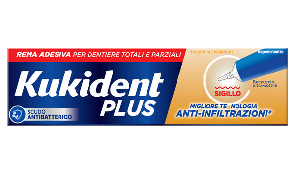 Kukident plus anti-leak seal adhesive cream dentures 40 g