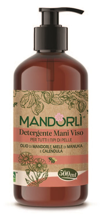 Mandorli detergente mani viso per tutti i tipi di pelle 500 ml