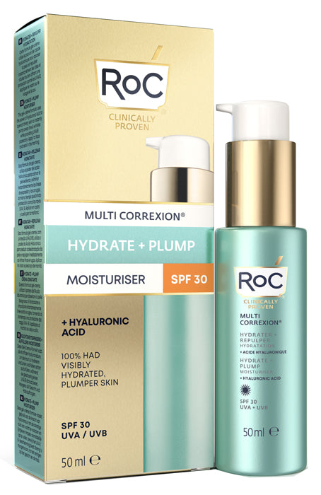 Roc multi correxion hydrate+ plump idratante viso spf30 50 ml