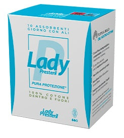 Lady presteril day pads with folded wings biodegradable 10 pieces