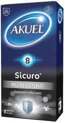 Profilattico akuel sicuro piu' resistente 8 pezzi