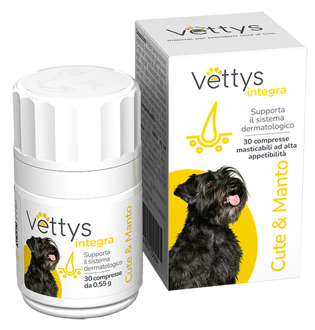 Vettys integra cute&amp;manto dog 30 chewable tablets