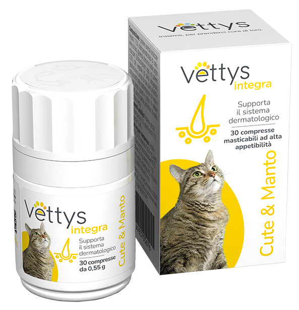 Vettys integra cute&amp;manto cat 30 chewable tablets