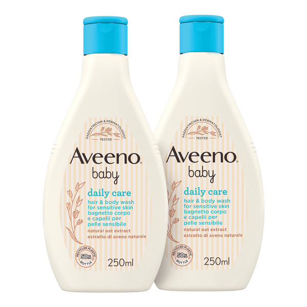 Aveeno baby bagnetto testa piedi 250 ml bundle