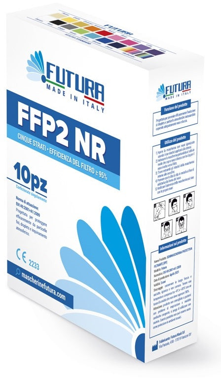 Futura ffp2 nr semimascherina small bianco 10 pezzi