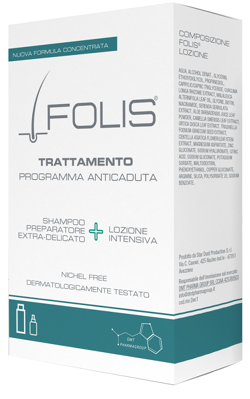 Folis trattamento 1 lozione 100 ml + 1 shampoo 200 ml