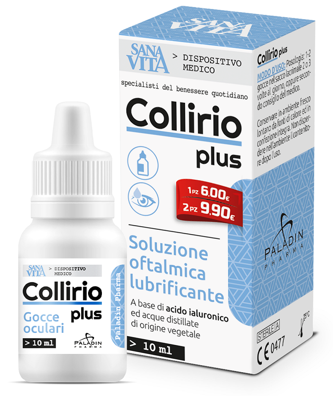 Gocce oculari sanavita collirio plus 10 ml