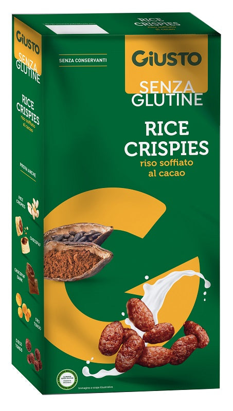 Giusto senza glutine rice crispies cacao 250 g