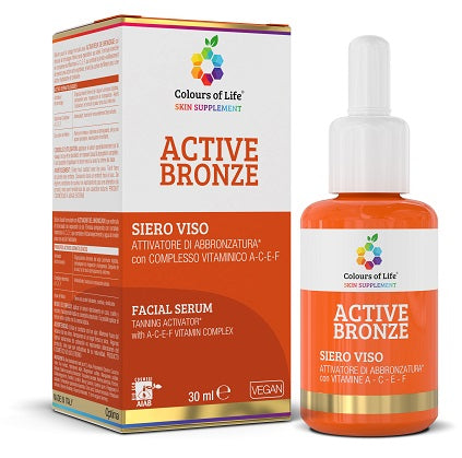 Colours of life active bronze siero viso 30 ml