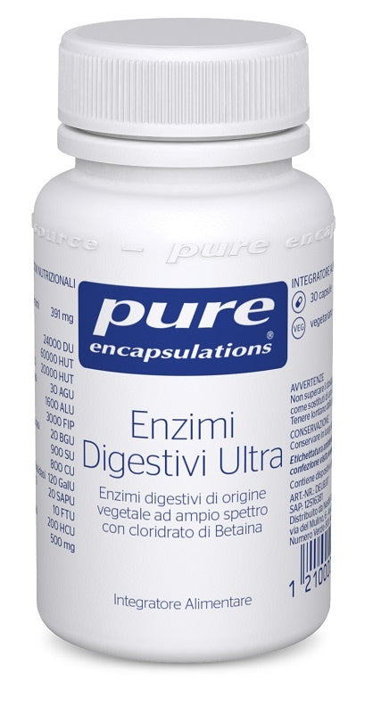 Pure encapsulations enzimi digestivi ultra 30 capsule