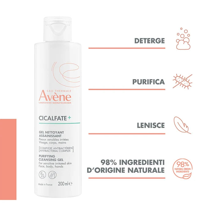 AVENE Cicalfate+ - Gel detergente purficante 200 ml